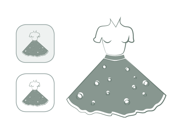 Vintage Shop - Infografik 50er Jahre Kleid