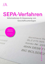 Titelcover Broschüre SEPA-Verfahren
