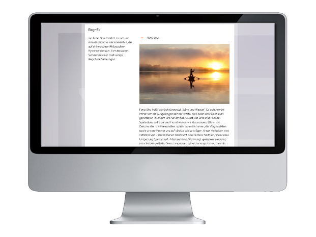 Website Design Beispiel Responsive CMS Wordpress Feng Shui